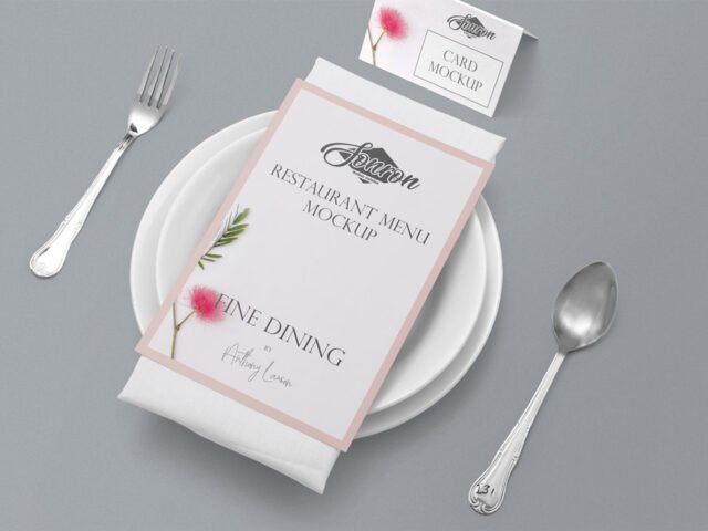 Customizable Menu Mockup