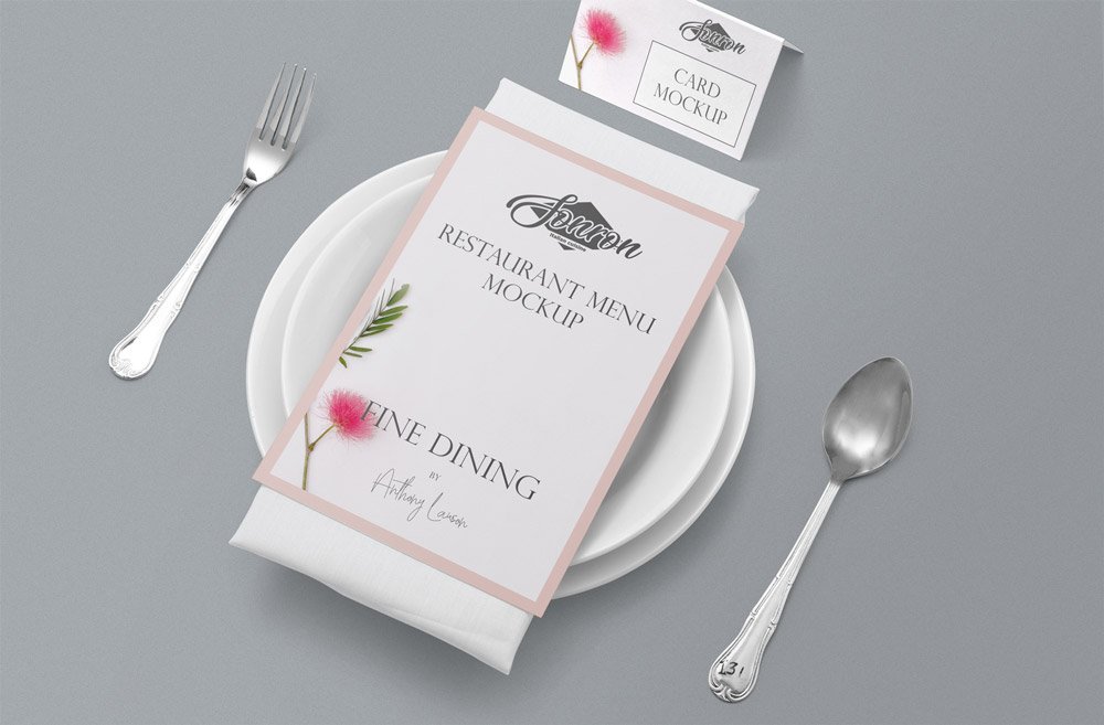 Customizable Menu Mockup