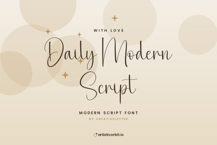 Daily Modern Script font preview