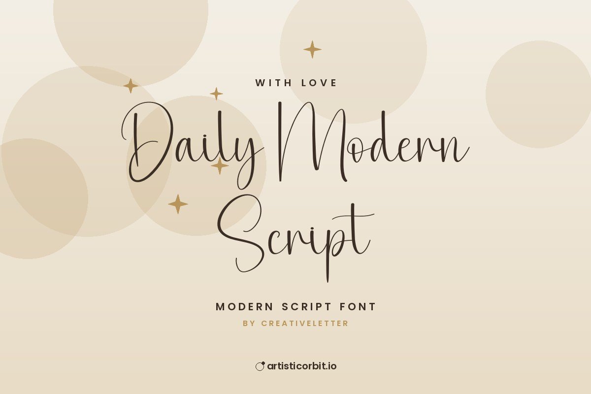 Daily Modern Script font preview