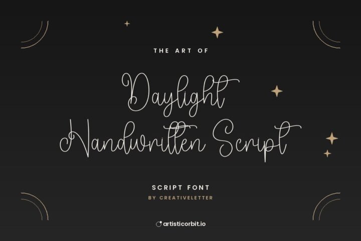 Daylight Handwritten Script font preview