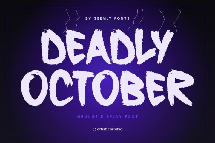 Deadly October font preview
