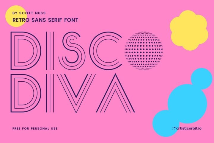 Disco Diva font preview