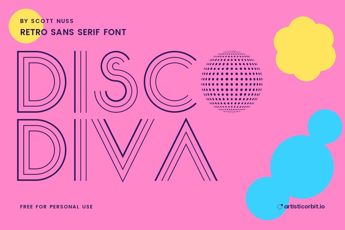 Disco Diva font preview