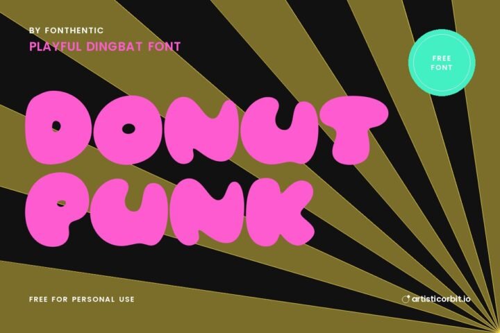 Donut Punk font preview