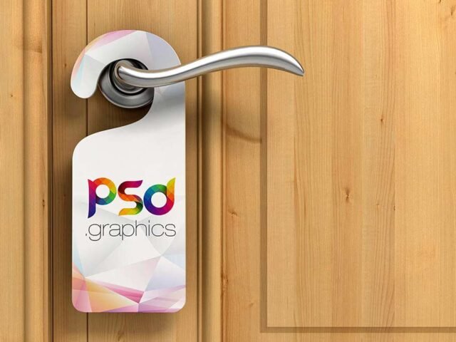Door Hanger Mockup PSD
