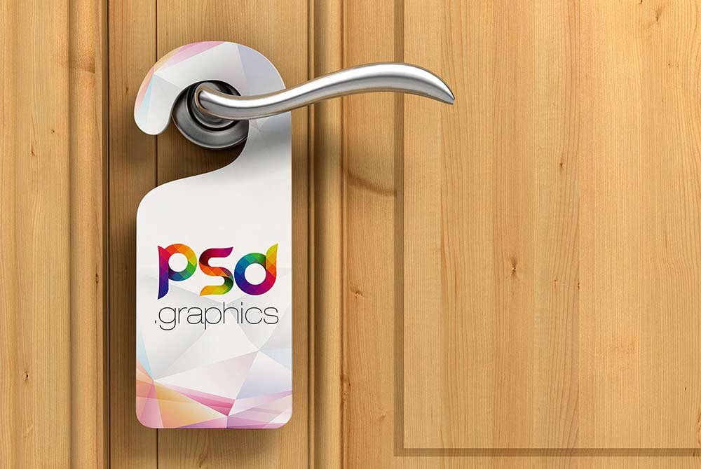 Door Hanger Mockup PSD