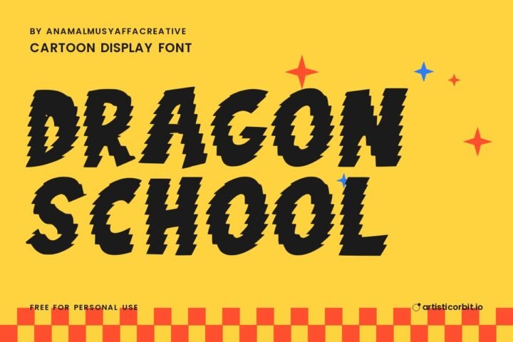 Dragon School font preview
