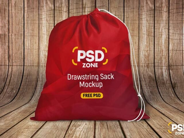 Drawstring Sack Mockup