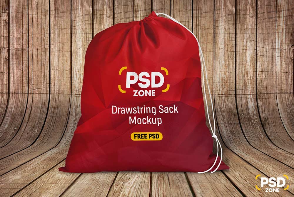 Drawstring Sack Mockup