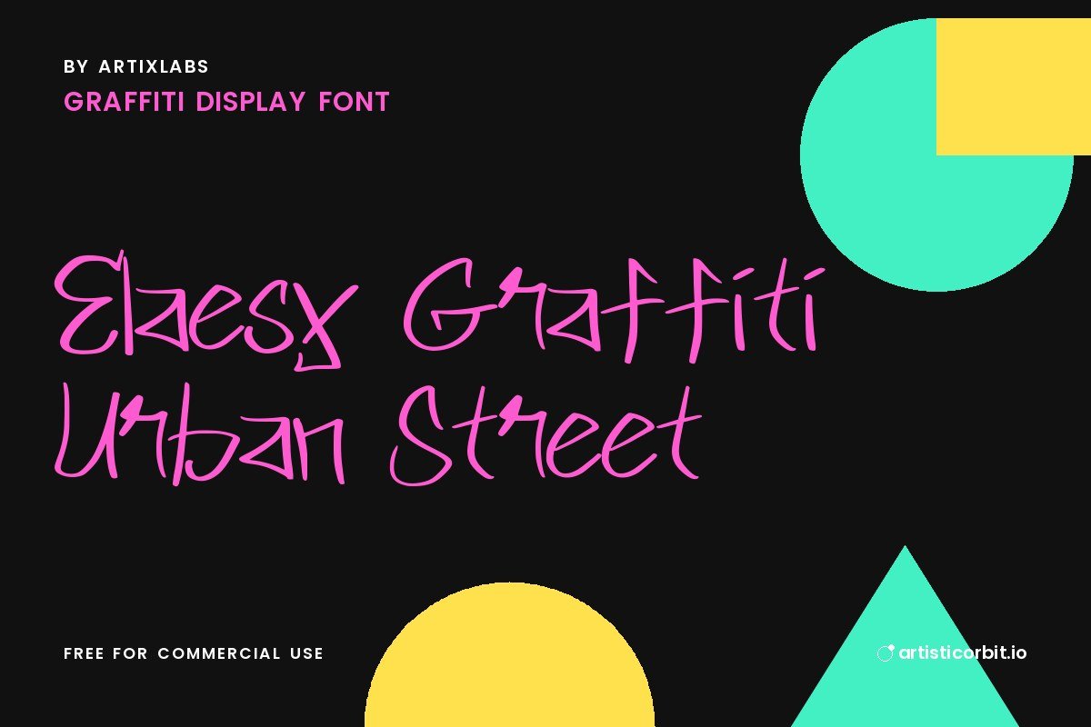 Elaesy Graffiti Urban Street font preview