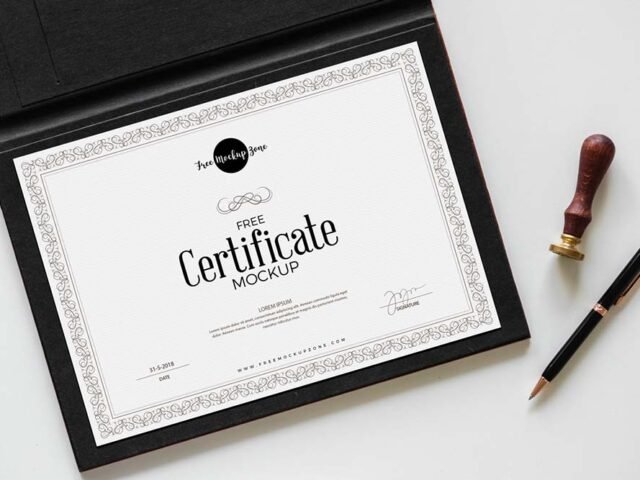 Elegant Certificate Mockup