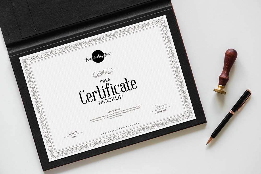 Elegant Certificate Mockup