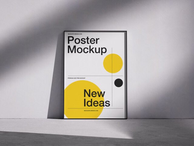 Elegant Floor Poster Mockup