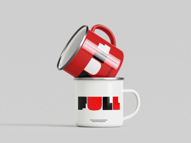 Enamelled Mug Mockup