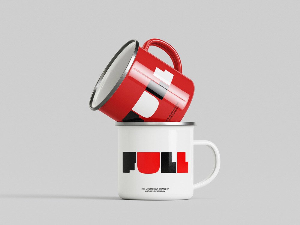 Enamelled Mug Mockup