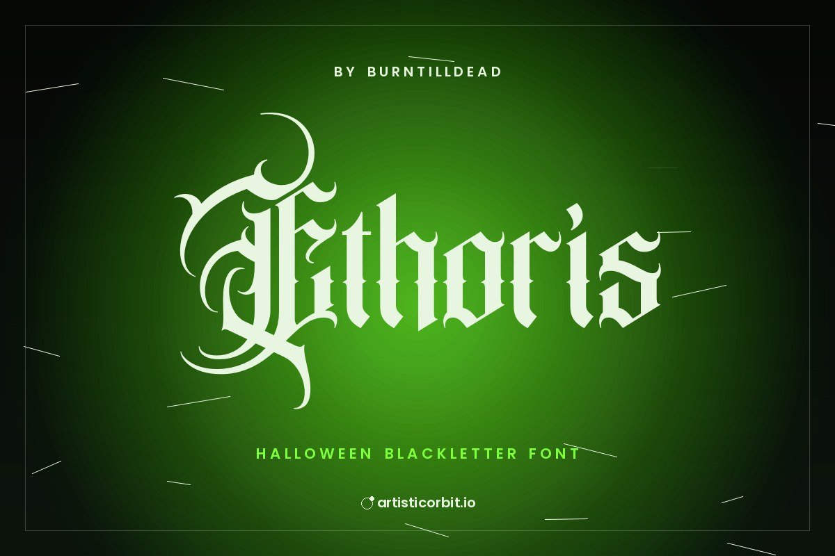 Ethoris font preview