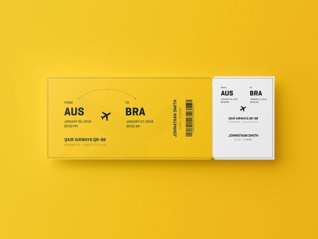 Event Ticket Mockup