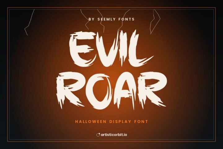 Evil Roar font preview