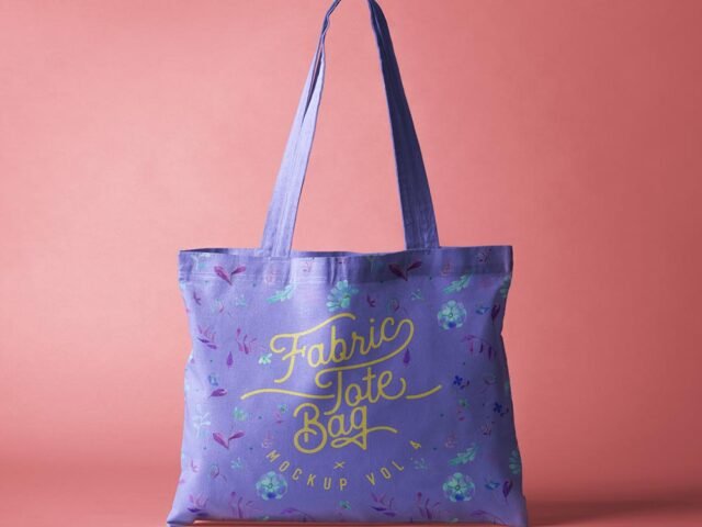 Fabric Tote Bag Mockup