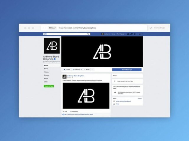 Facebook Page Mockup Template
