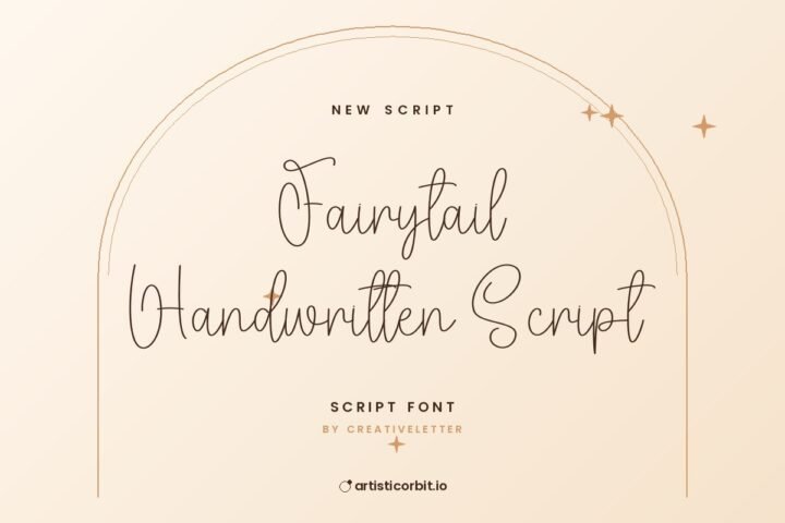 Fairytail Handwritten Script font preview