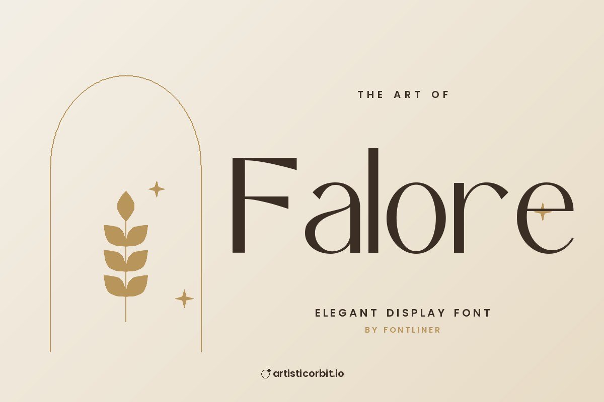Falore font preview
