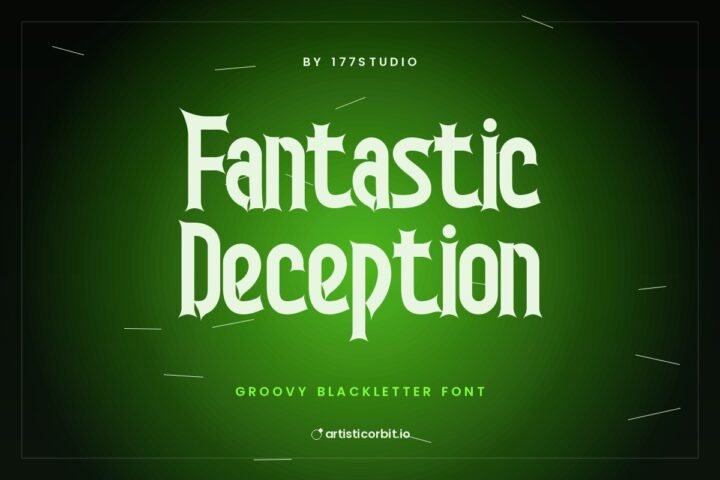 Fantastic Deception font preview