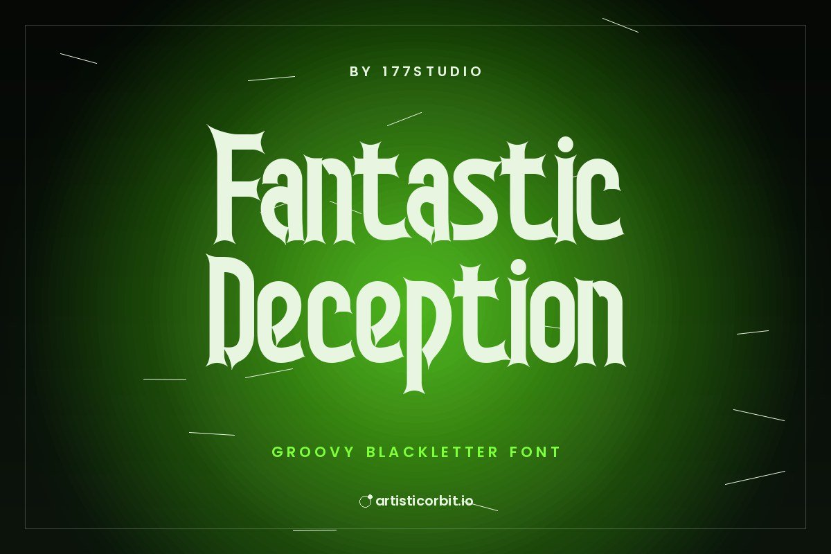 Fantastic Deception font preview