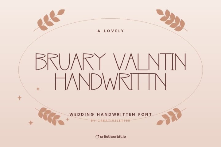 February Valentine Handwritten font preview