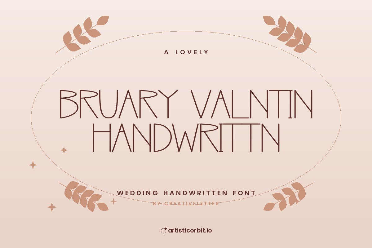February Valentine Handwritten font preview