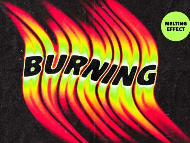 Fiery Melting Text Effect