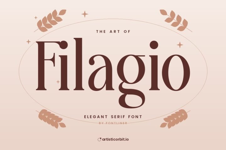 Filagio font preview
