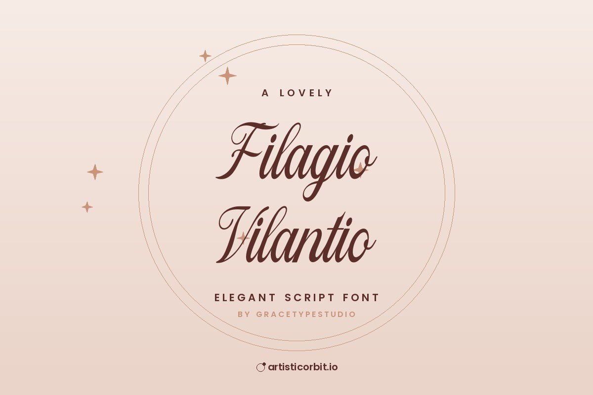 Filagio Vilantio font preview