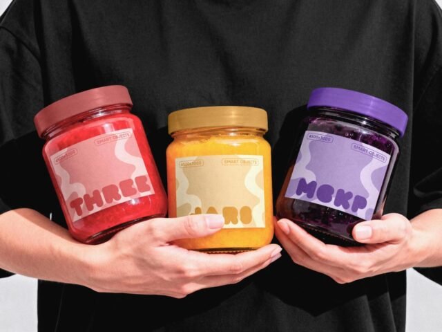 Food Glass Jars Mockup