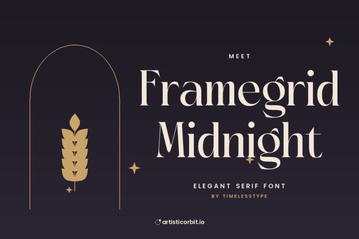 Framegrid Midnight font preview