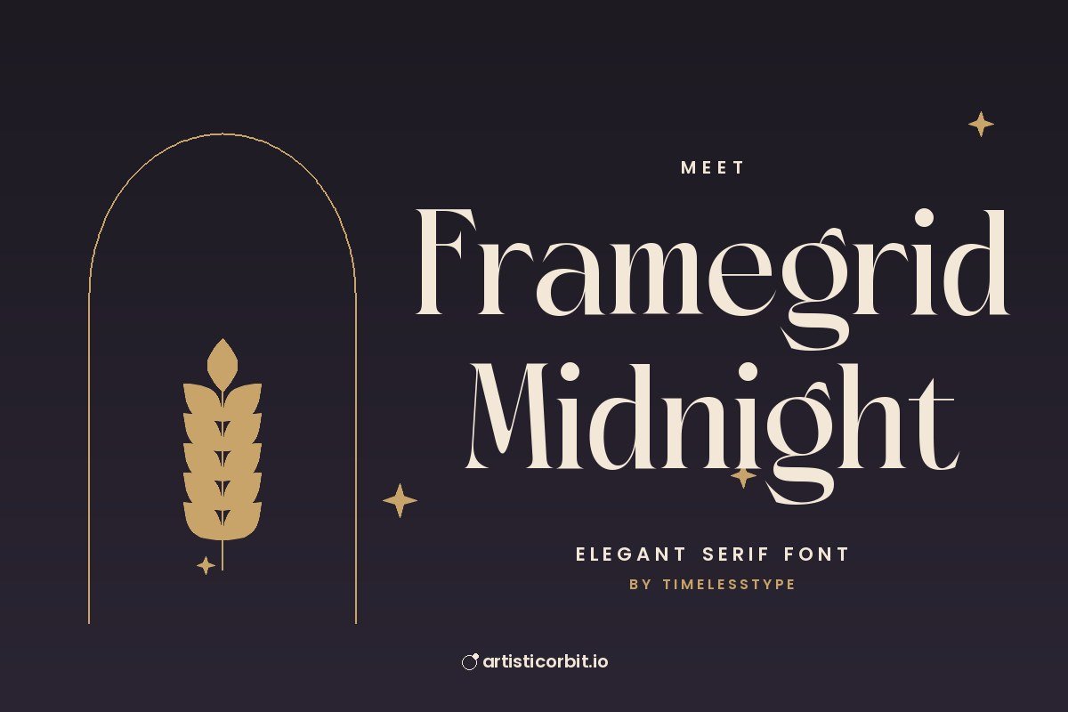 Framegrid Midnight font preview