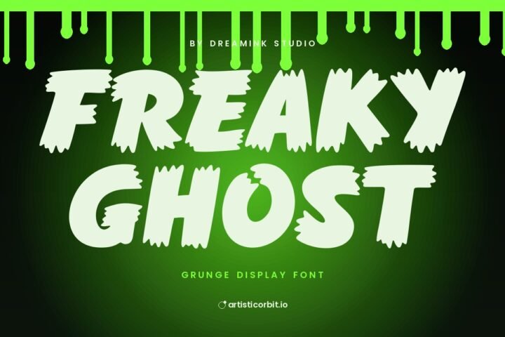 Freaky Ghost font preview