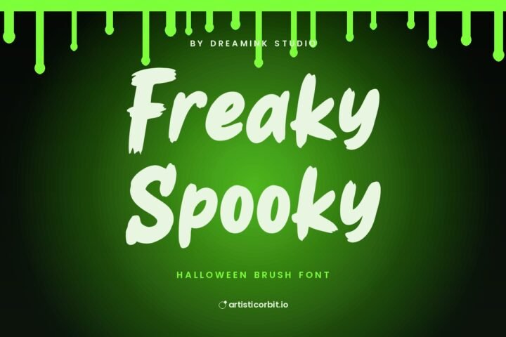 Freaky Spooky font preview