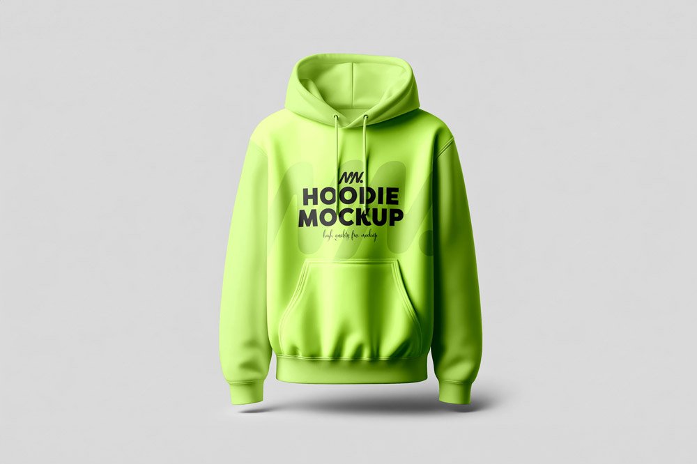 Full Sleeves Hoodie Mockup PSD
