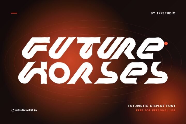 Future Horses font preview