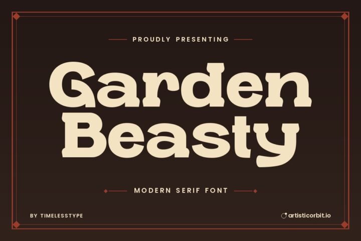 Garden Beasty font preview