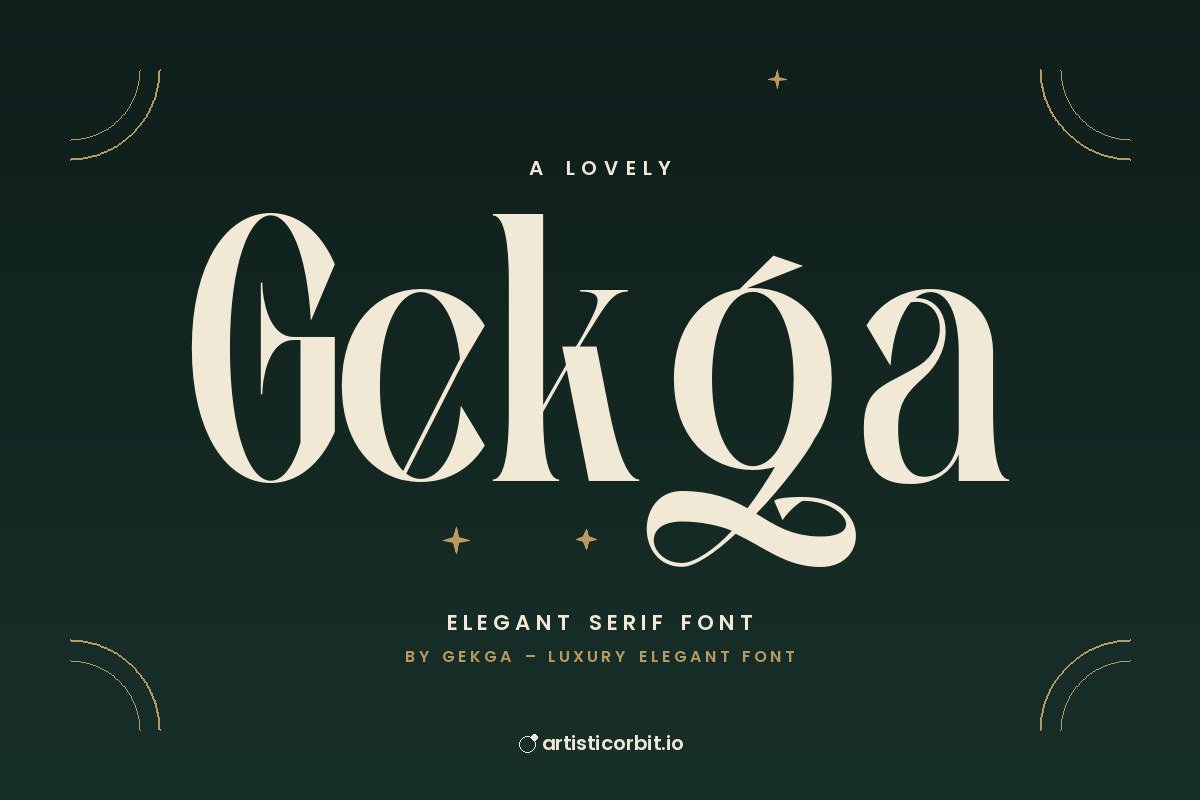 Gekga font preview