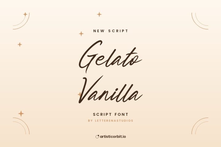Gelato Vanilla font preview