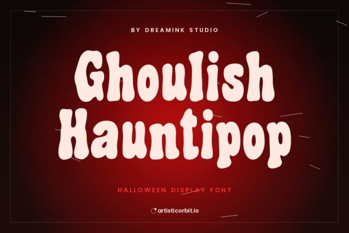 Ghoulish Hauntipop font preview