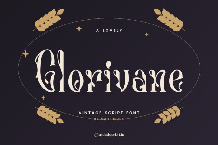 Glorivane font preview