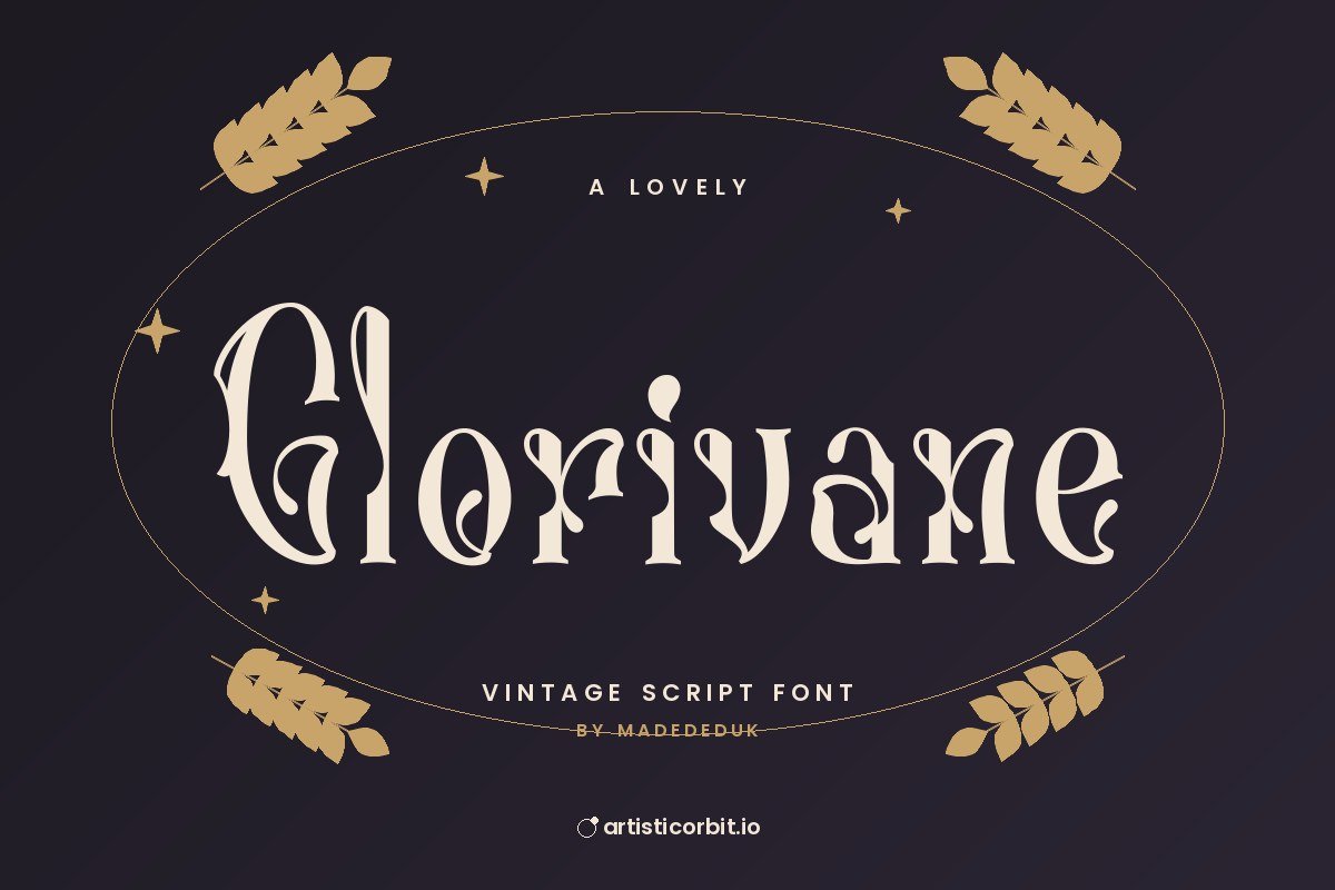 Glorivane font preview