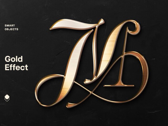 Gold Metal Text Effect