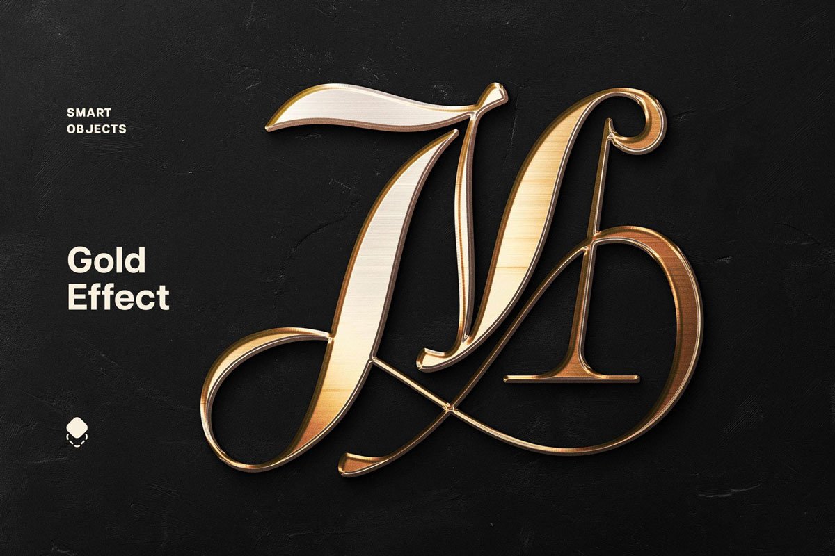 Gold Metal Text Effect