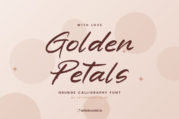 Golden Petals font preview